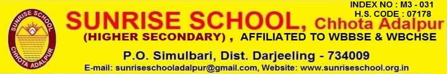 Sunrise School Chhota Adalpur Logo